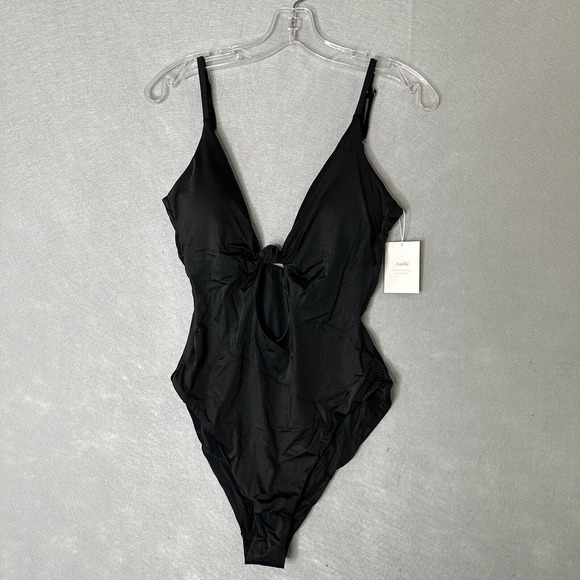 Andie Swimwear The Santorini One Piece Swimsuit Women Sz L Demi Moore Favorite - Picture 3 of 11